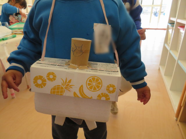 待ちに待った廃材遊び♪